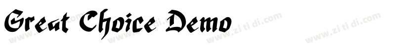 Great Choice Demo字体转换
